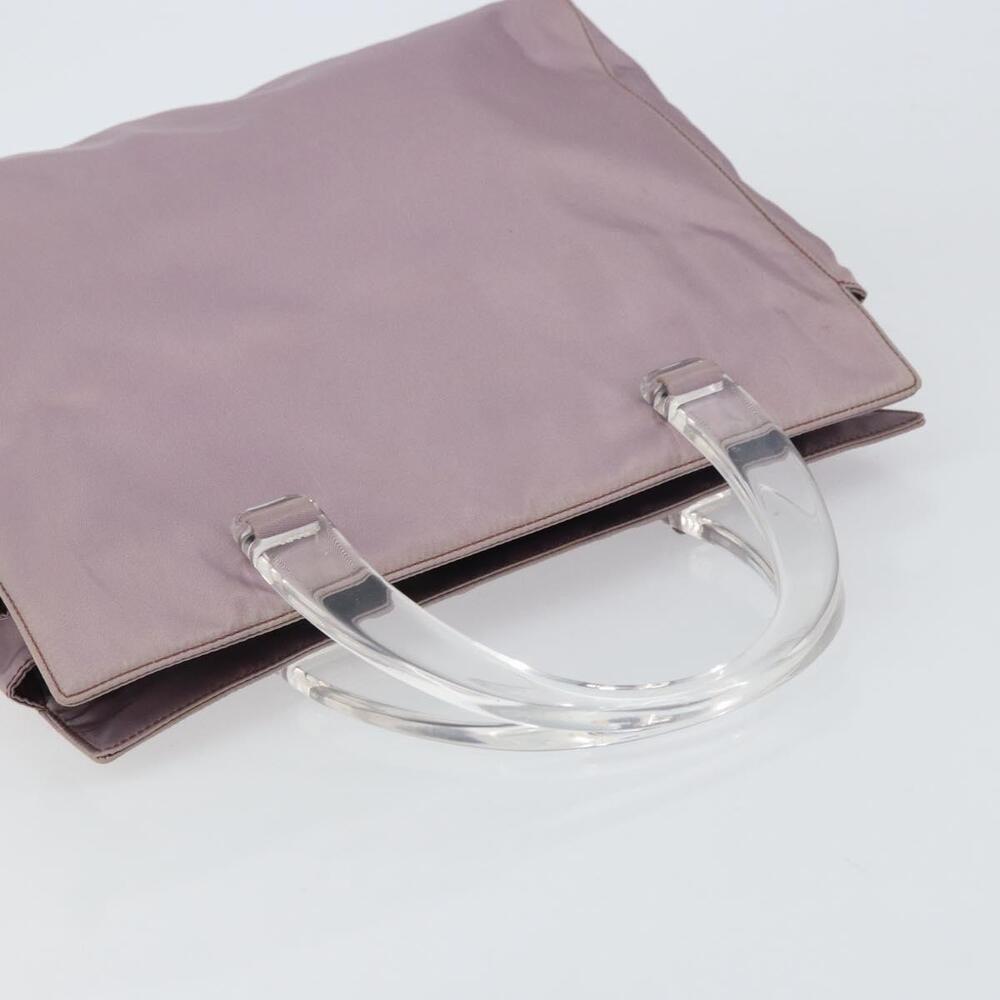 PRADA Hand Bag Nylon Lavende Silver Auth 159273 - Picture 6 of 16